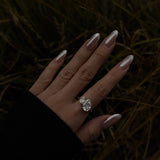 lume jewellery's aurora ring on hand