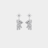 Starry Teddy Earrings